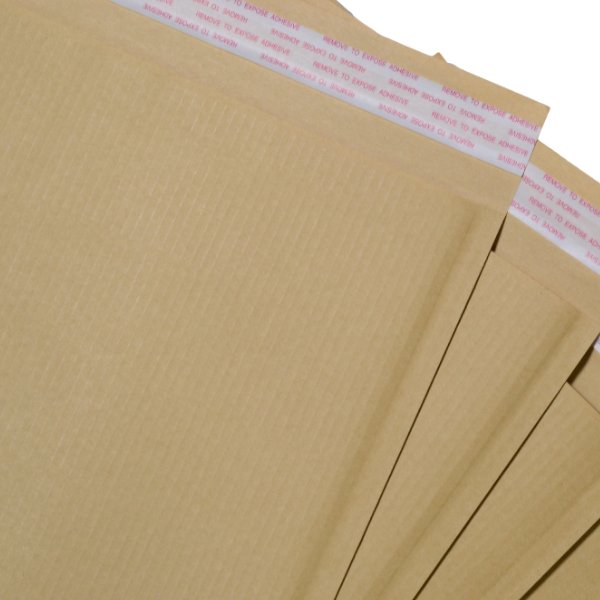 280 x 215mm - Kraft Brown Corrugated Padded Mailer with Peal & Seal Closure [100% Recyclable] - PackQueen