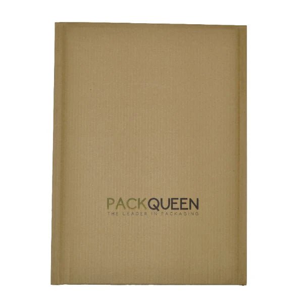 345 x 240mm - Kraft Brown Corrugated Padded Mailer with Peal & Seal Closure [100% Recyclable] - PackQueen