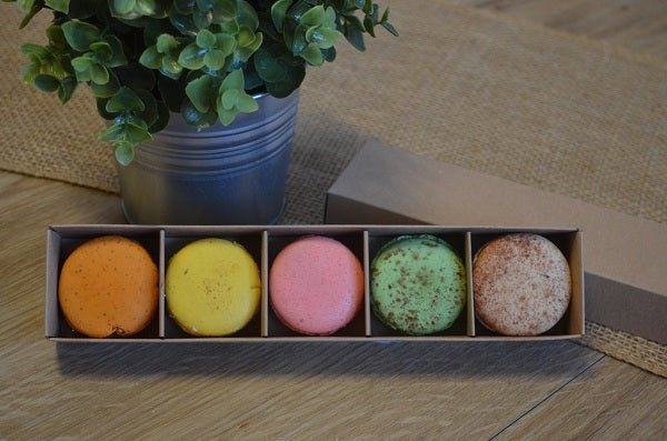 5 Macaroon & Choc Box - Paperboard (Base, Insert & Lid) - PackQueen