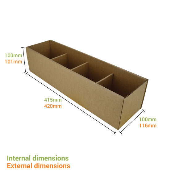 Pick Bin Box & Part Box 17979 (One Piece Self Locking Cardboard Storage Box)