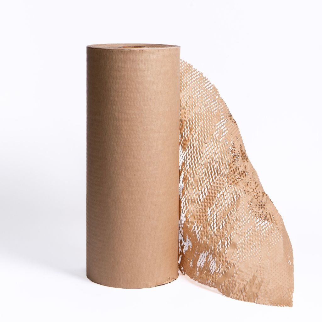 Brown Honeycomb Wrapping Paper 500mm x 250m (420m expanded) x 80gsm - PackQueen