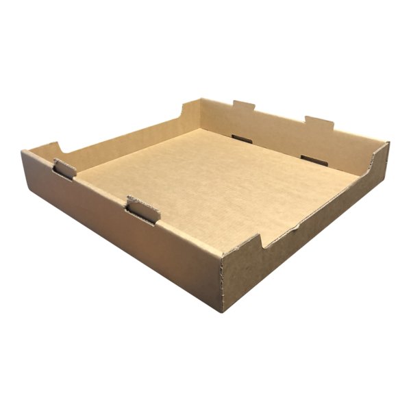 Large Heavy Duty Stackable Cardboard Catering and Storage Tray (One Piece Self Locking) - PackQueen