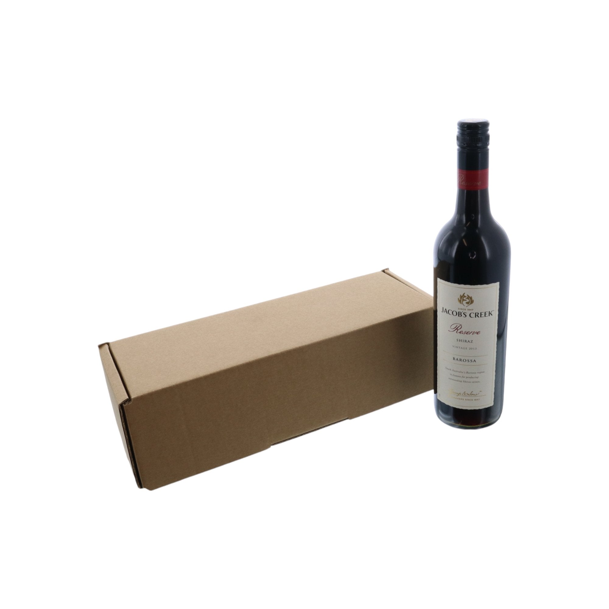 One Piece Single Wine Box with Attached Insert (Express Value Buy) - PackQueen