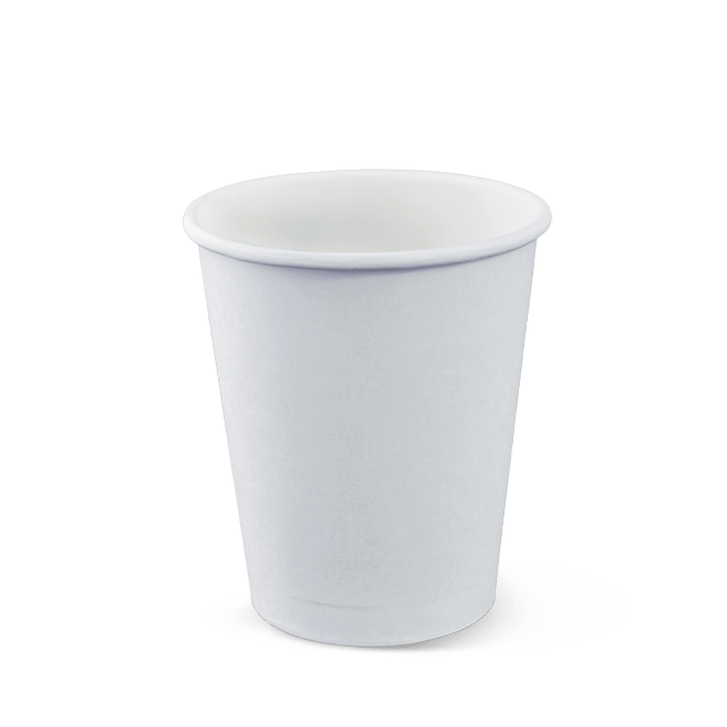 Single Wall Plain Hot Cups - Assorted Sizes Available - PackQueen