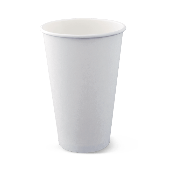 Single Wall Plain Hot Cups - Assorted Sizes Available - PackQueen