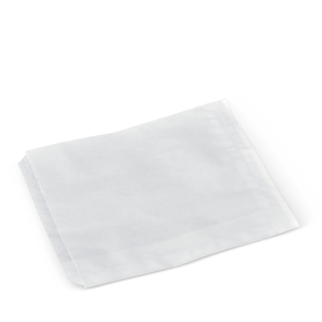 White Flat Bags - Assorted Sizes Available - PackQueen