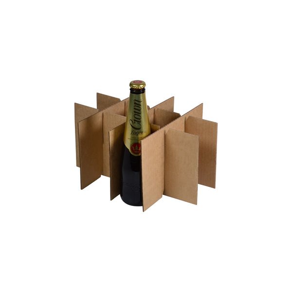 12 Beer Bottle Divider Insert for the 12 Beer Bottle Box (Box Sold Separately) - PackQueen