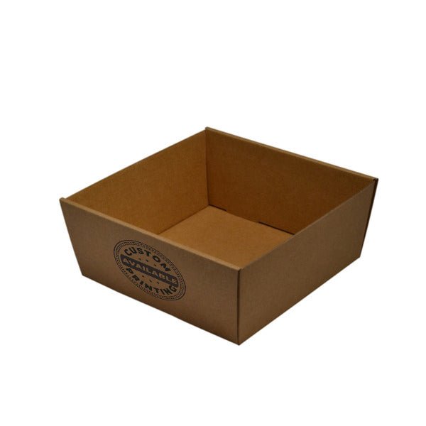 80mm High Small Square Catering Tray - with optional clear lid (Lid purchased separately) - PackQueen