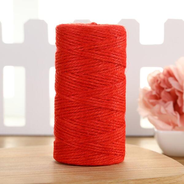 Temp out of Stock Jute Twine Red 2mm x 100 metres