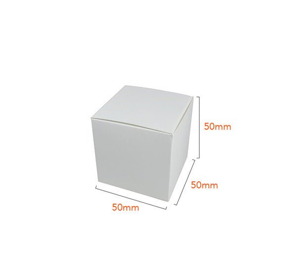 One Piece Cube Box 50mm - Paperboard (285gsm) - PackQueen