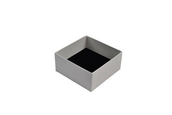 Rigid Cardboard Standard Square Jewellery Box - Matt White - PackQueen