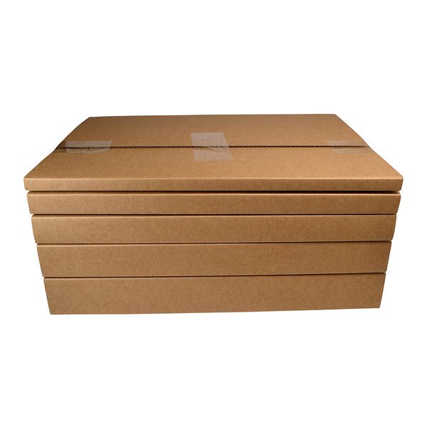 SAMPLE - B FLUTE - A4 Multi Crease Box (1 Box 5 Heights 10/20/30/40/50mm) - Kraft Brown - PackQueen