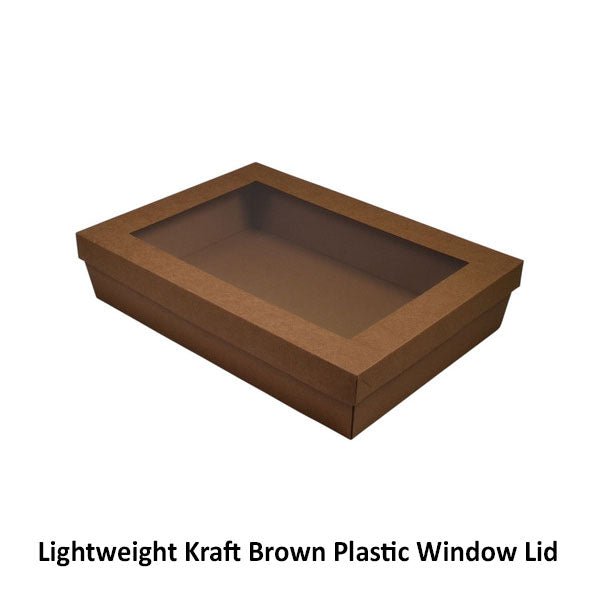 SAMPLE - Brown Catering Tray 80mm High - Medium with optional lid (Lid Sold Separately) - PackQueen