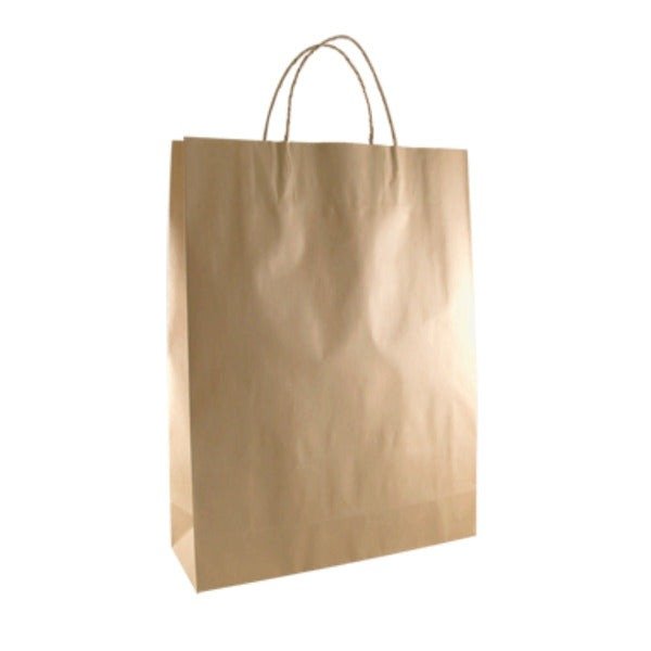 SAMPLE - Brown Kraft Paper Gift Bag Midi - PackQueen