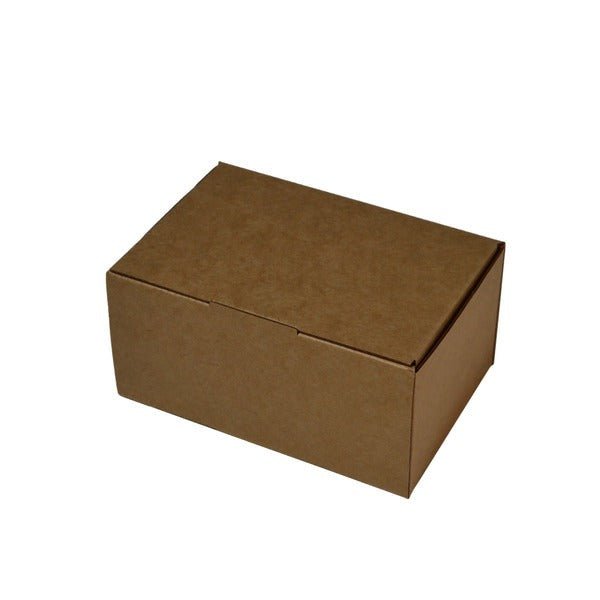 SAMPLE - E Flute - One Piece Mailing Gift Box 28736 - Kraft Brown - PackQueen