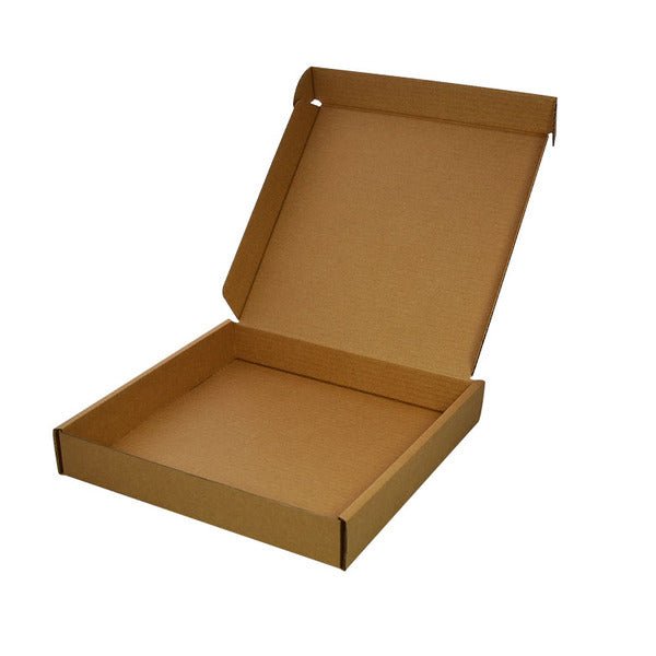 SAMPLE - E Flute - One Piece Postage & Mailing Box 15351 - Kraft Brown - PackQueen