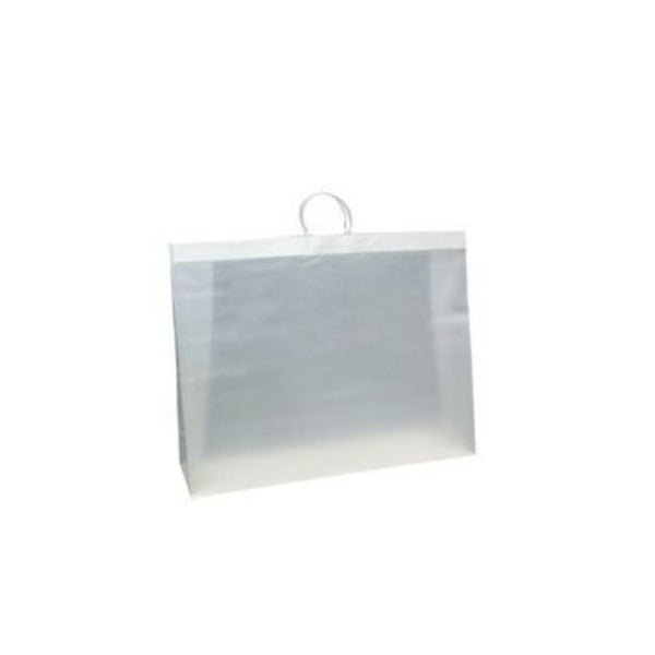 SAMPLE - Jumbo Frosted Plastic Bag with handles - PackQueen