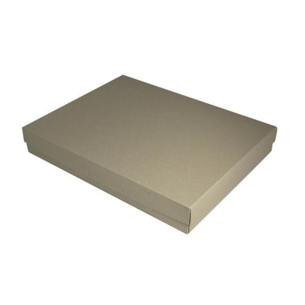 SAMPLE - Slim Line A4 Gift Box - Recycled Brown Paperboard (285gsm) (Base & Lid) - PackQueen