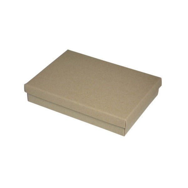 SAMPLE - Slim Line C6 Gift Box - Recycled Brown Paperboard (285gsm) (Base & Lid) - PackQueen