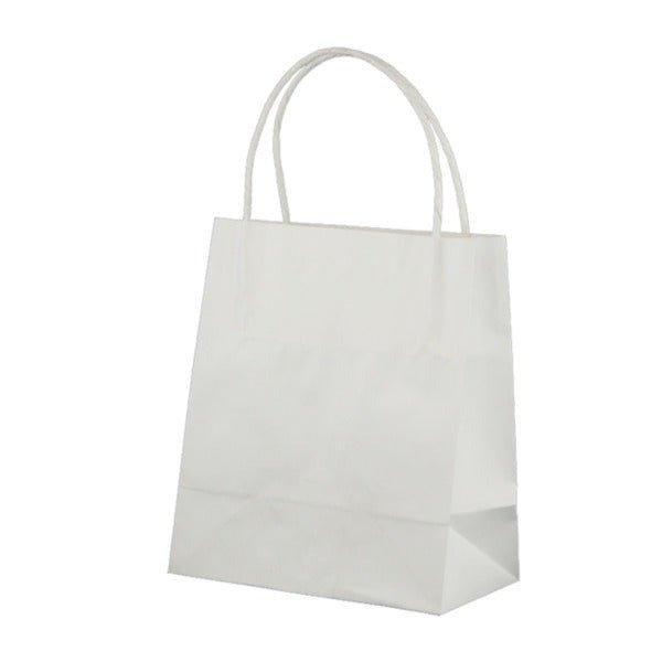 SAMPLE - White Kraft Paper Gift Bag Toddler - PackQueen