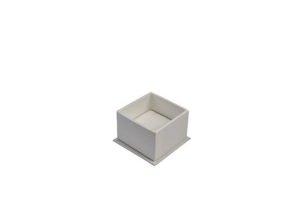 Small Rigid Linen Jewellery Box - White - PackQueen