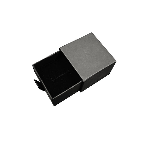 Tiny Square 49mm Drawer Rigid Jewellery Box - Ring & Pendant (Sleeve, Base & Removable Insert) - PackQueen